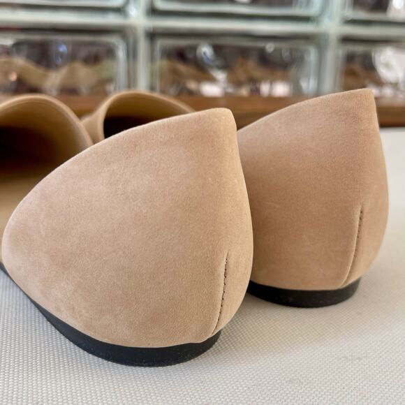 Jenni Kayne d'Orsay Pointed Toe Flats Napa Leather Natural Size 38.5 - Picture 10 of 14